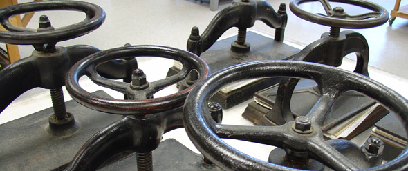 Photograph of large presses