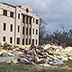 The beginning of recovery operations at the University of Southern Mississippi Gulf Park campus library.