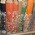 Mold grows on books shelved in a glass-doored cabinet at the Gulf Coast Research Lab Library.