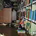 Aisle at the Gulf Coast Research Lab Library.