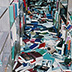 Northridge earthquake, Santa Monica Main Library, first-floor stacks, January 17, 1994.