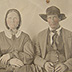 Unframed tintype. Rust is visible along the border of the iron support.