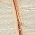 The darkened outer edges of this text block indicate exposure to pollutants when the book was stored closed on the shelf.